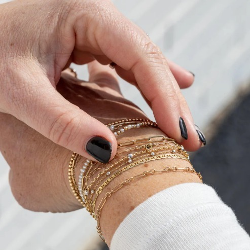 The Signature Link Solid .925 Sterling Silver permanent jewelry — welded bracelets, anklets & necklaces from Forever Linked, Athens GA
