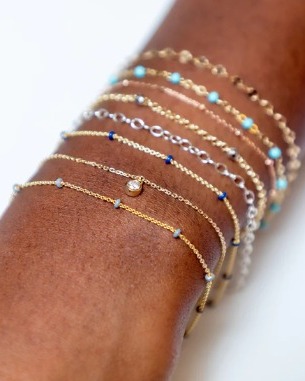 The Classic Link stainless steel & gold PVD permanent jewelry — welded bracelets, anklets & necklaces from Forever Linked, Athens GA