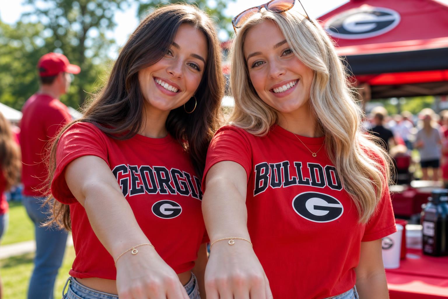 UGA & Graduation — Bid day, gameday, grad weekend — Dawg-friendly pieces made in Athens. Forever Linked permanent jewelry in Athens, GA.